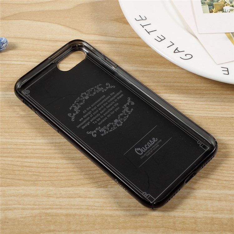 OUCASE Leather Coated Hard PC Cell Phone Case with Card Holder for iPhone 7 4.7 - Black-7