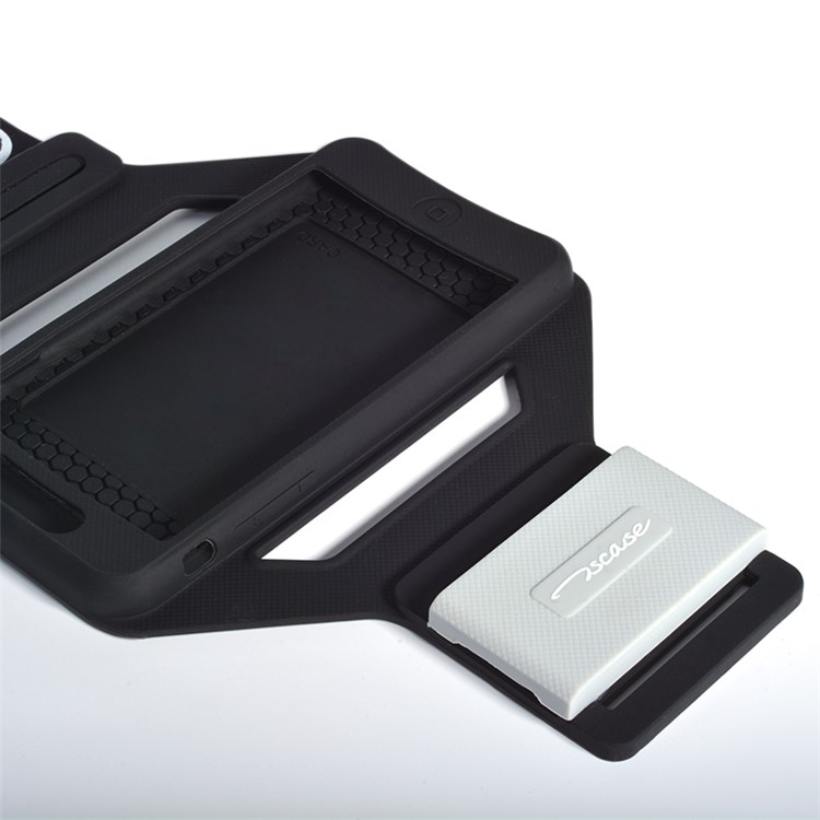 TSCASE Fitness Silicone Armband Sweat-proof Phone Case for iPhone 7 / 6s / 6 - Black-3