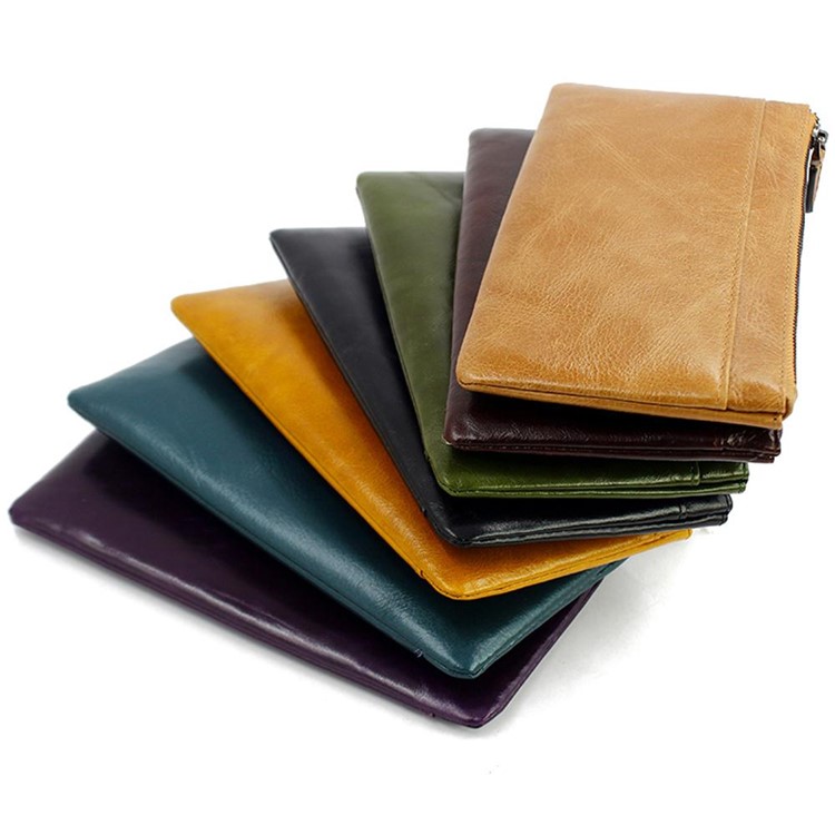 Genuine Leather Zipper Wallet Cell Phone Case for iPhone 7 Plus / 7 Etc - Black-2