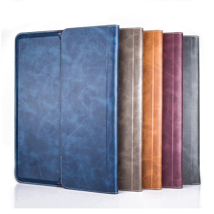 Origami Stand Wallet Universal Leather Case for iPad Pro 12.9 Inch - Black-2