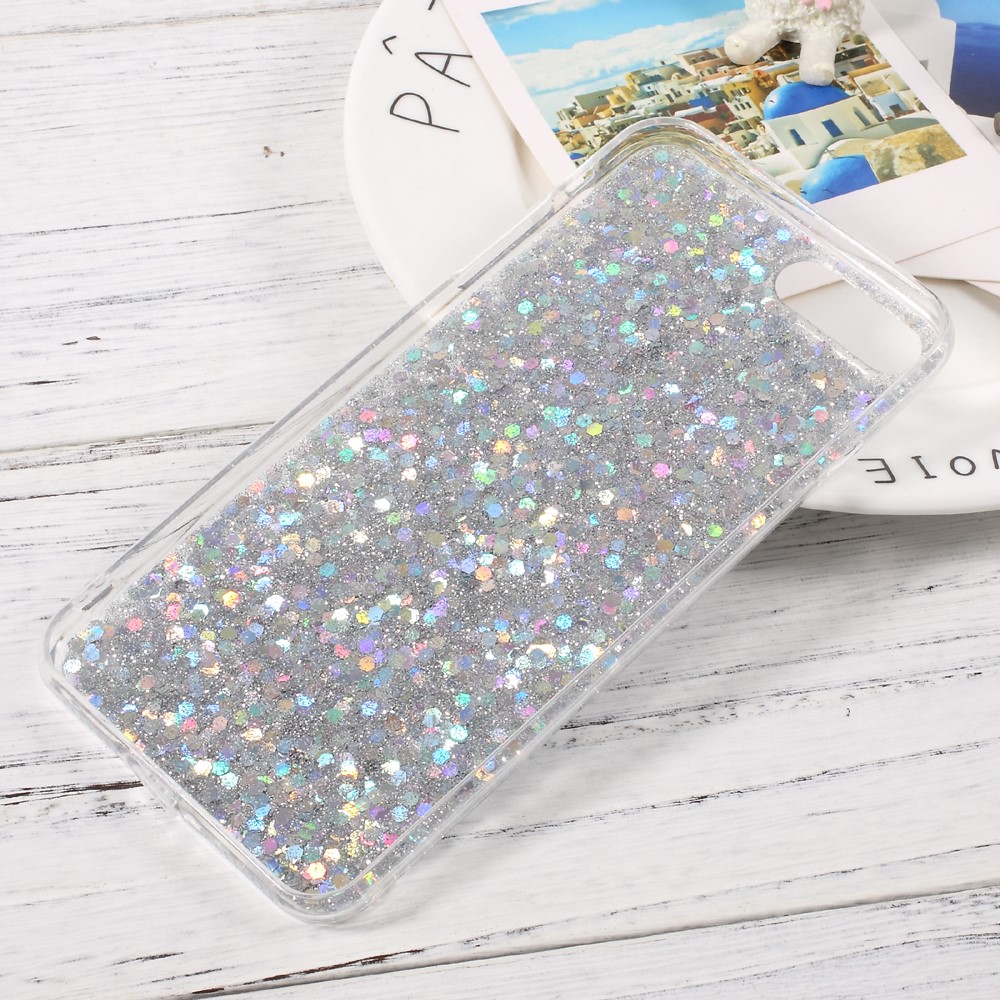Bling Sequins TPU Mobile Phone Case for iPhone 7 Plus 5.5 inch - Silver-9