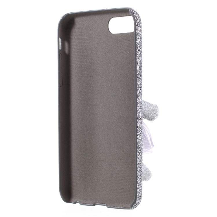 3D Rabbit Decor Glittering Flash Power Covered PC Phone Case for iPhone 7 4.7 - Purple-6