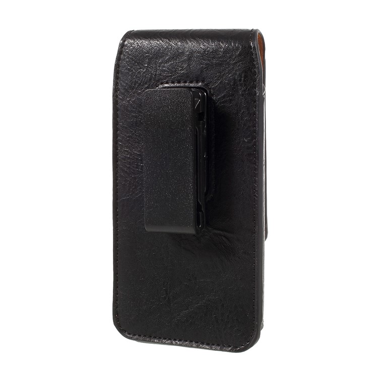 Elephant Texture Vertical Leather Holster Case with 2 Card Slots for iPhone 7, Inner Size: 14.5x7x1cm - Black-2