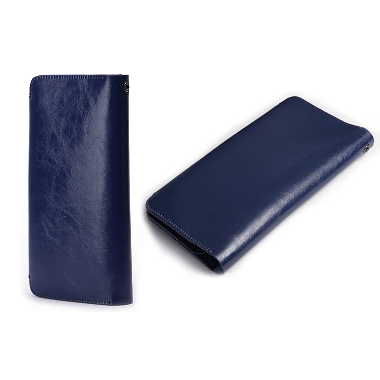 

SOYAN Crazy Horse Protective Leather Wallet Pouch for iPhone 7 / 7 Plus / 6s / 6, Size: 18.8 x 10cm - Blue
