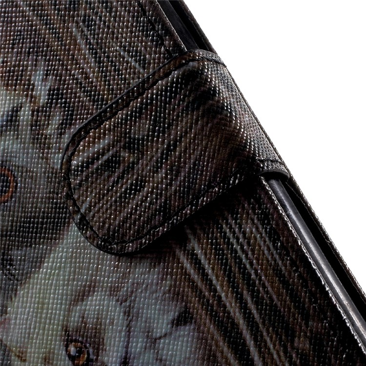 Pattern Printing Wallet Leather Stand Case for iPhone 7 - Cat Pattern-7
