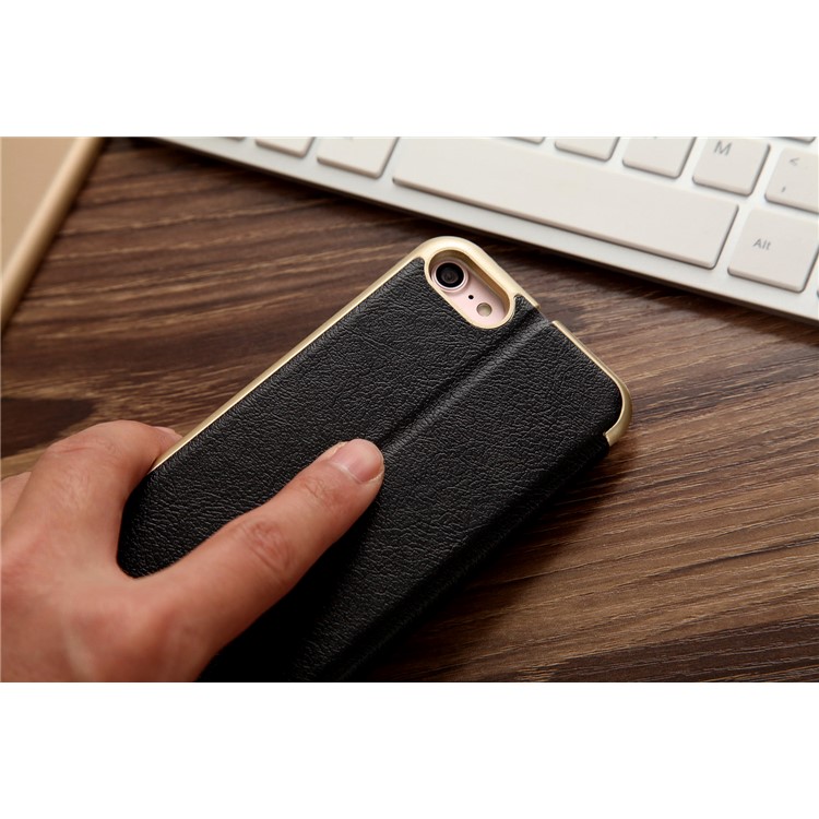 Estojo Em Capa De Couro CMAI2 Para Iphone 7 4.7 - Preto-9