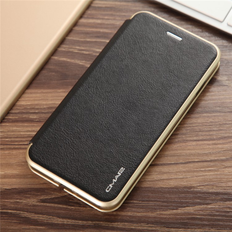 CMAI2 Slot para cartão de couro Stand Case para iPhone 7 Plus - Preto-1