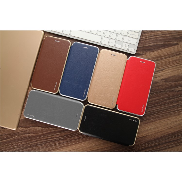 CMAI2 Slot para cartão de couro Stand Case para iPhone 7 Plus - Preto-11