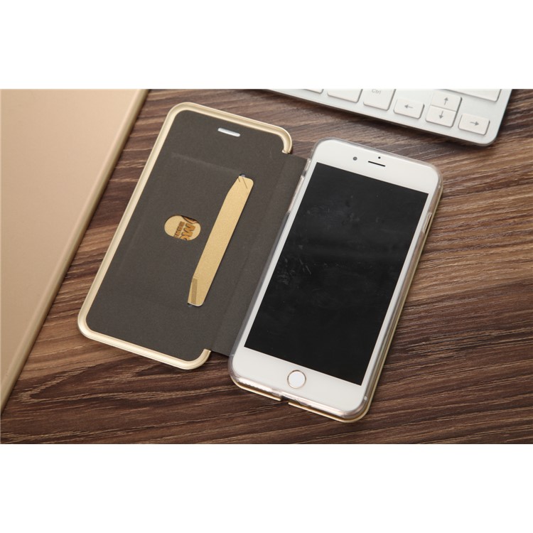 CMAI2 Slot para cartão de couro Stand Case para iPhone 7 Plus - Preto-3