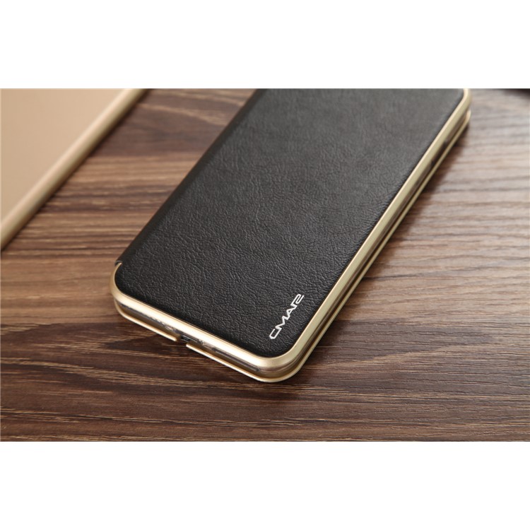 CMAI2 Slot para cartão de couro Stand Case para iPhone 7 Plus - Preto-5