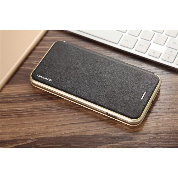 CMAI2 Slot para cartão de couro Stand Case para iPhone 7 Plus - Preto-7