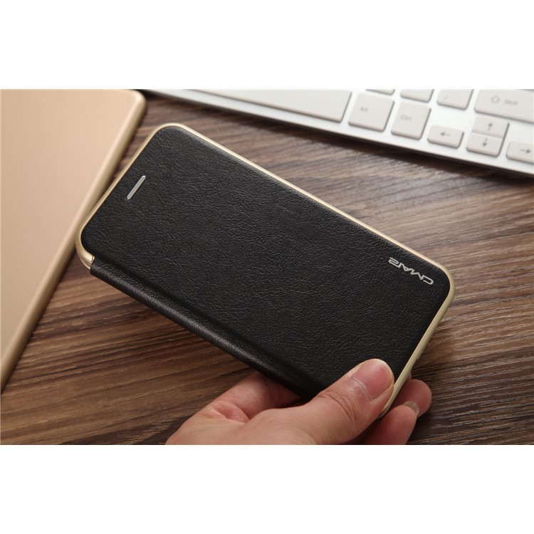 CMAI2 Slot para cartão de couro Stand Case para iPhone 7 Plus - Preto-9
