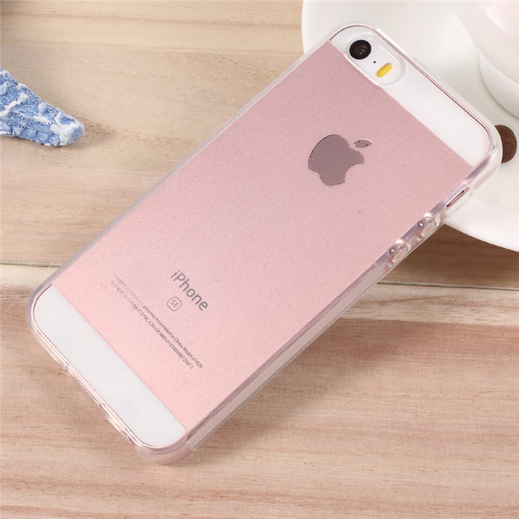 Anti-skid Clear TPU Mobile Phone Case for iPhone SE/5s/5-1