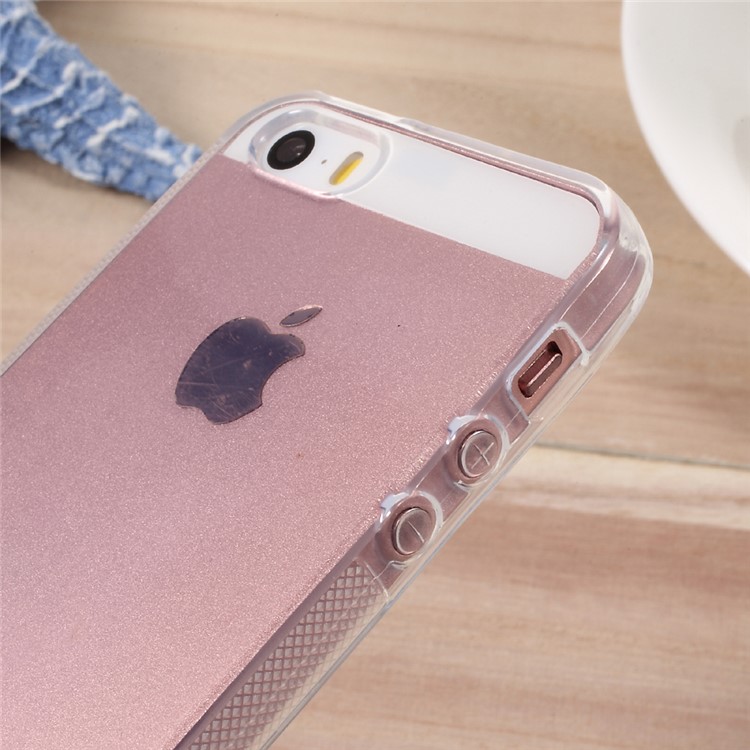 Anti-skid Clear TPU Mobile Phone Case for iPhone SE/5s/5-4