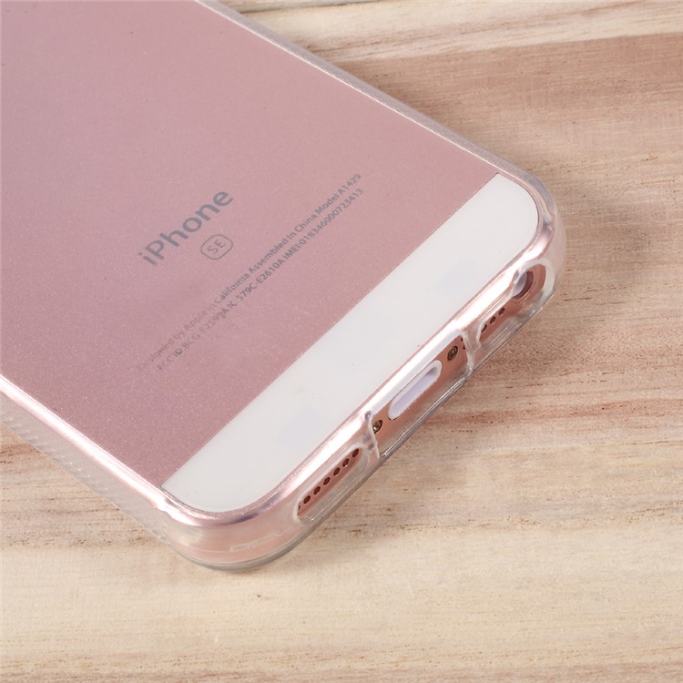 Anti-skid Clear TPU Mobile Phone Case for iPhone SE/5s/5-5