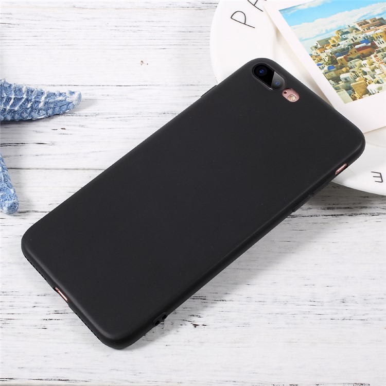J-CASE Natural Color Ultra-thin TPU Back Case for iPhone 7 Plus 5.5 inch - Black-1