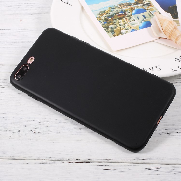 J-CASE Natural Color Ultra-thin TPU Back Case for iPhone 7 Plus 5.5 inch - Black-4