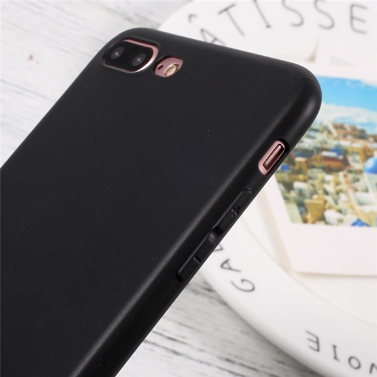 J-CASE Natural Color Ultra-thin TPU Back Case for iPhone 7 Plus 5.5 inch - Black-6