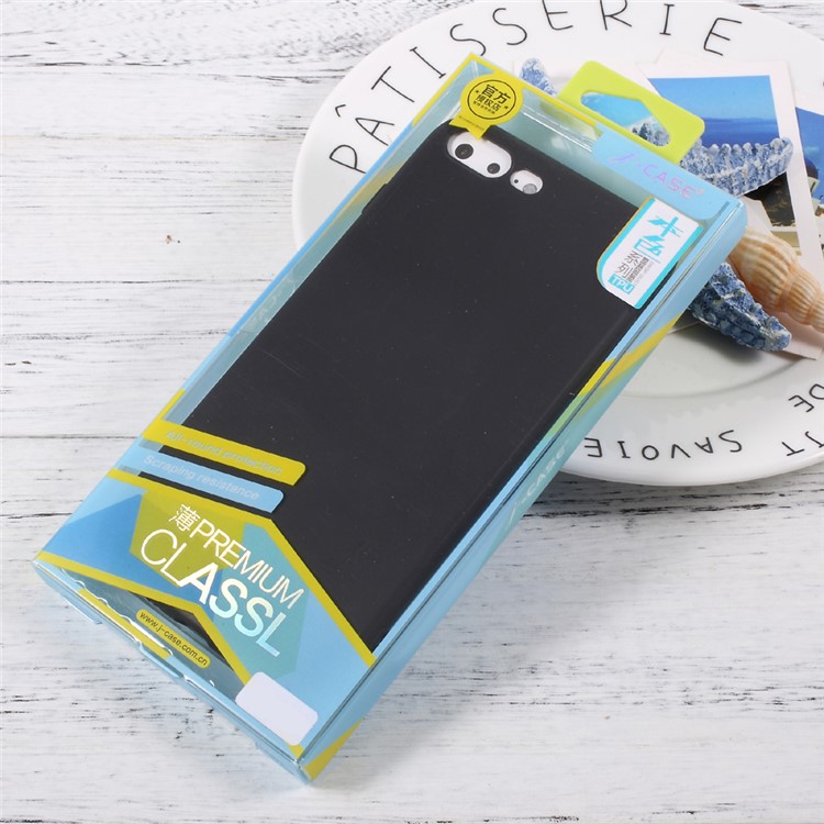 J-CASE Natural Color Ultra-thin TPU Back Case for iPhone 7 Plus 5.5 inch - Black-8