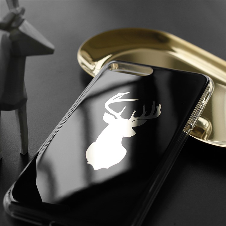 BCASE IMD Patterned TPU Mobile Case Cover for iPhone 7 4.7 inch - Black / Sexless Deer-3