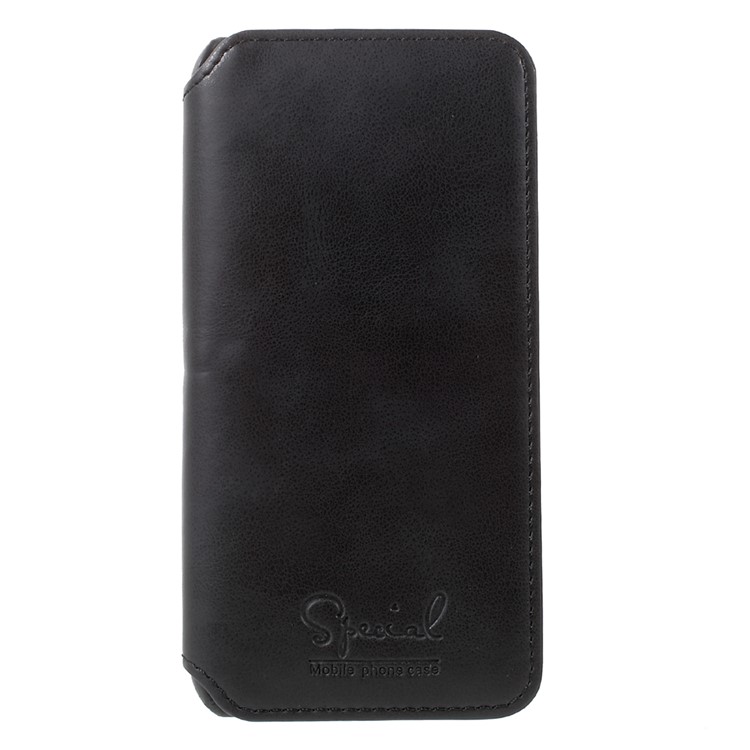Leather Flip Case with Card Slot for iPhone 7 4.7 inch - Brown-2