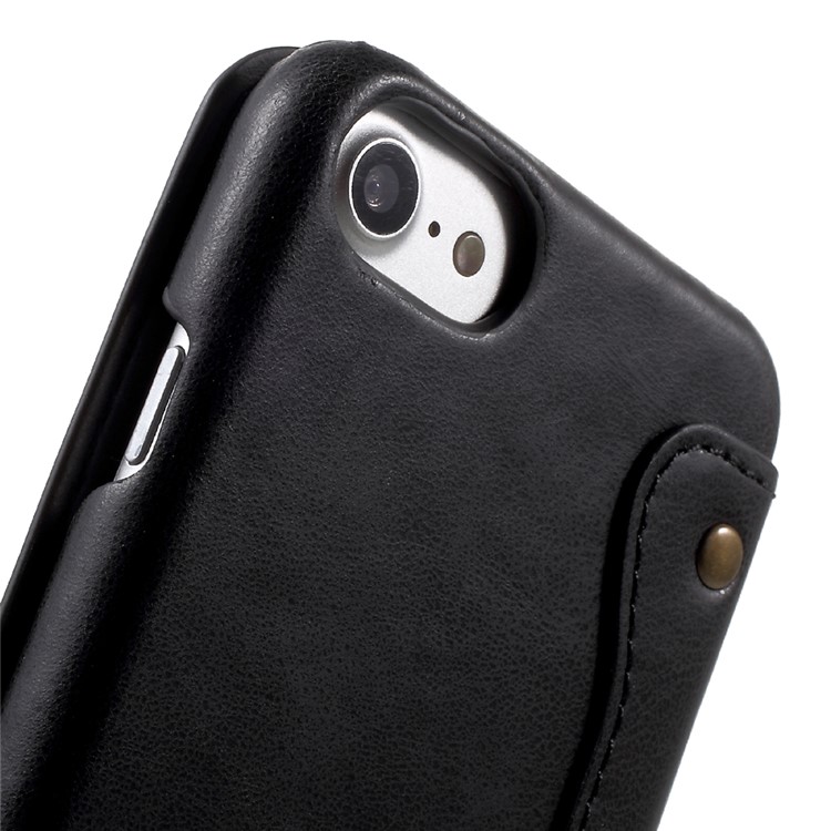 Leather Flip Case with Card Slot for iPhone 7 4.7 inch - Brown-8