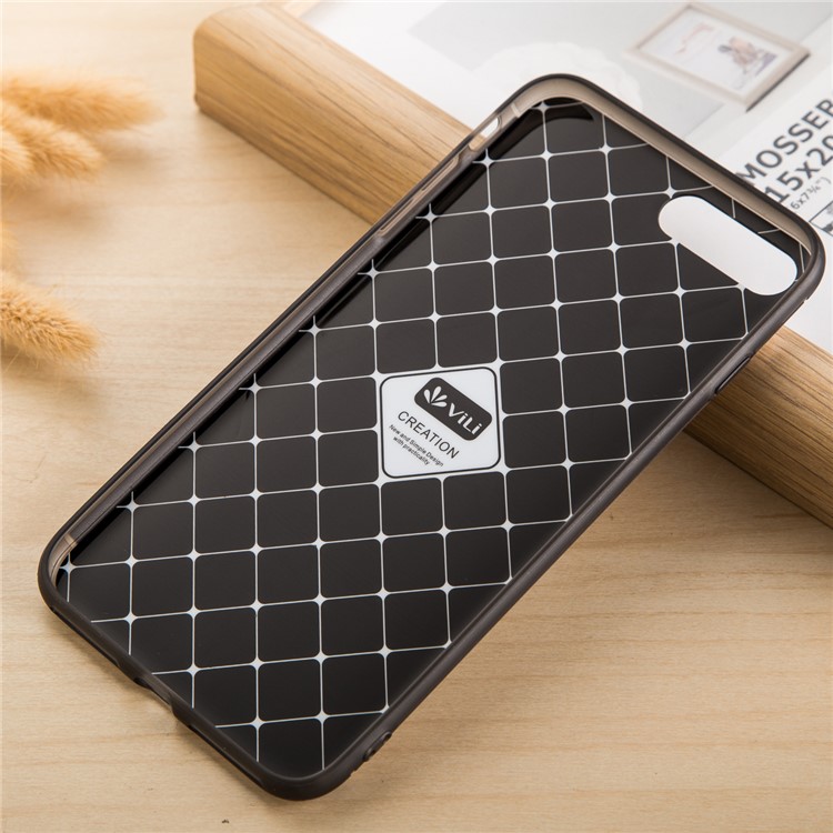 VILI Drop-proof Brushed PC TPU Combo Back Case for iPhone 7 Plus 5.5 inch - Grey-3