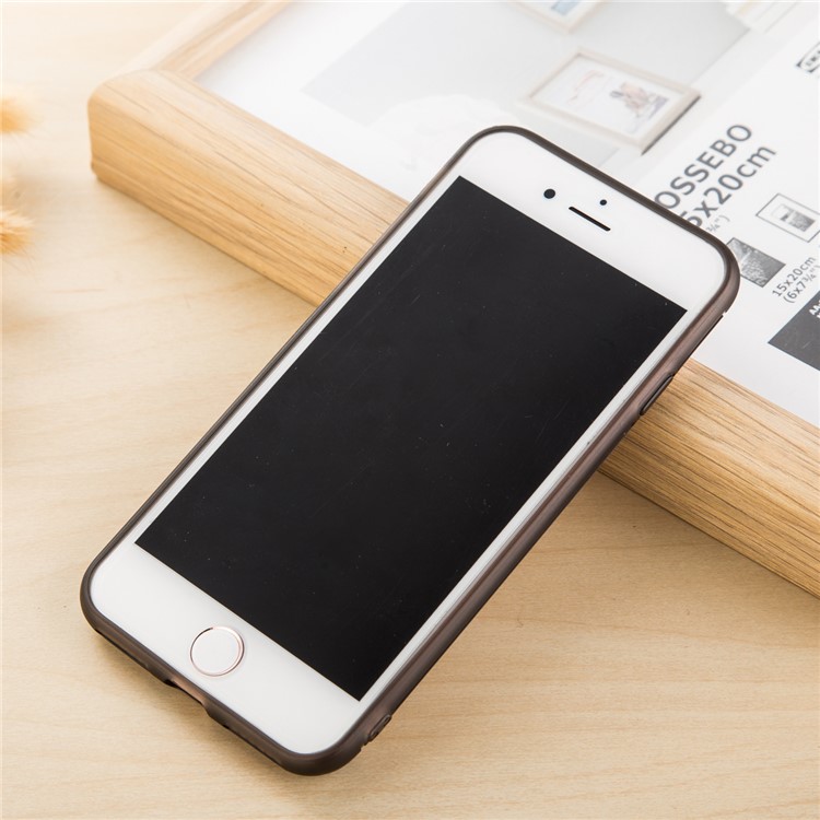 VILI Drop-proof Brushed Plastic TPU Smartphone Case for iPhone 7 4.7 inch - Grey-2