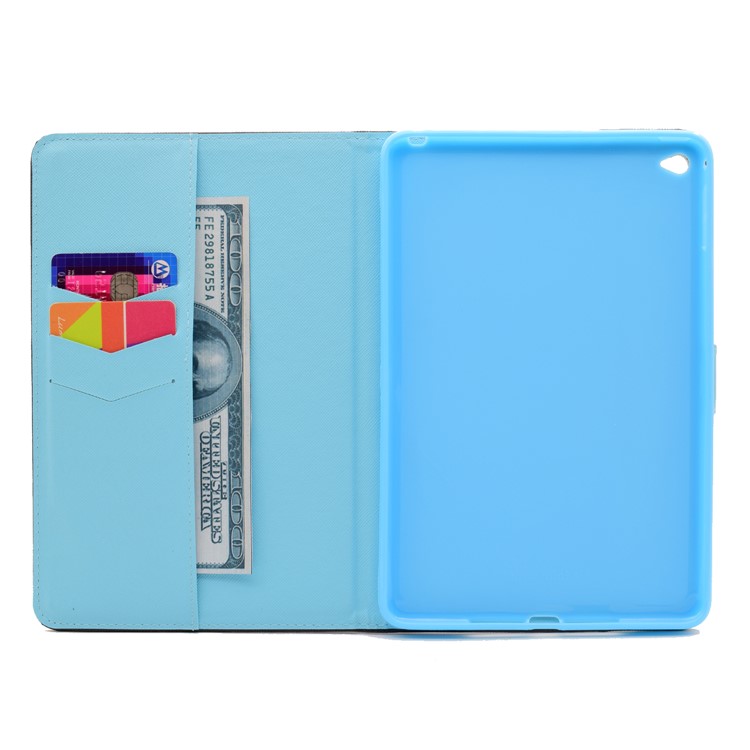 Pattern Printing Leather Wallet Stand Case for iPad Mini 4 - Deer Head Dream Catcher-6