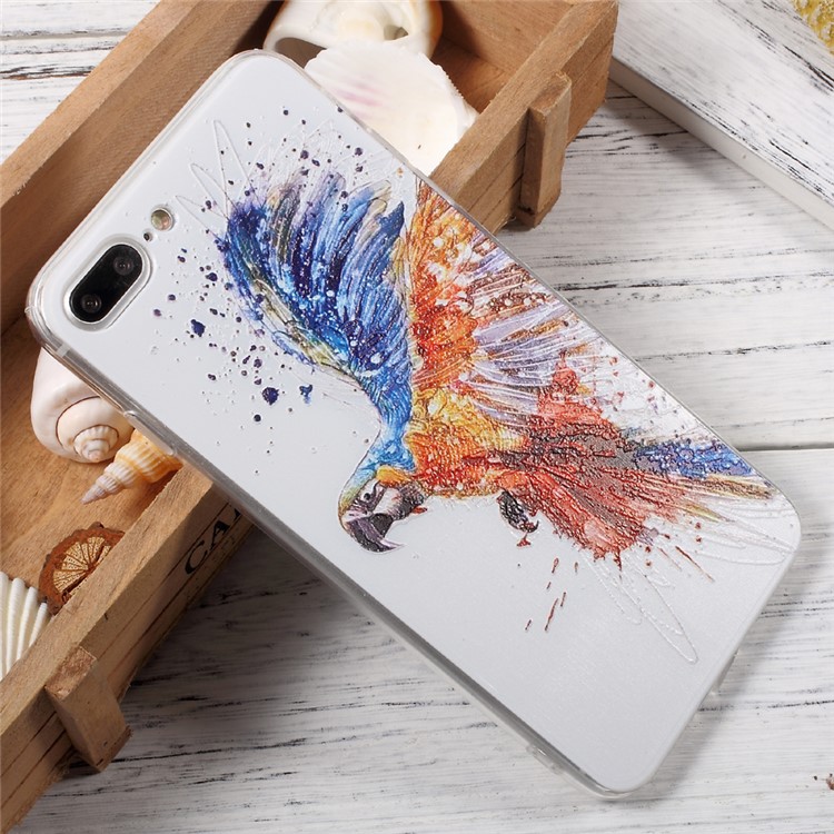 EDIVIA Embossment Flying Bird Pattern TPU Protective Phone Case for iPhone 7 Plus 5.5 inch-4