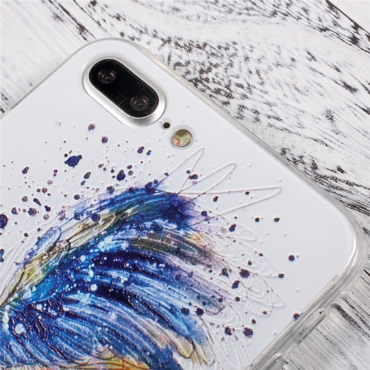 EDIVIA Embossment Flying Bird Pattern TPU Protective Phone Case for iPhone 7 Plus 5.5 inch-5