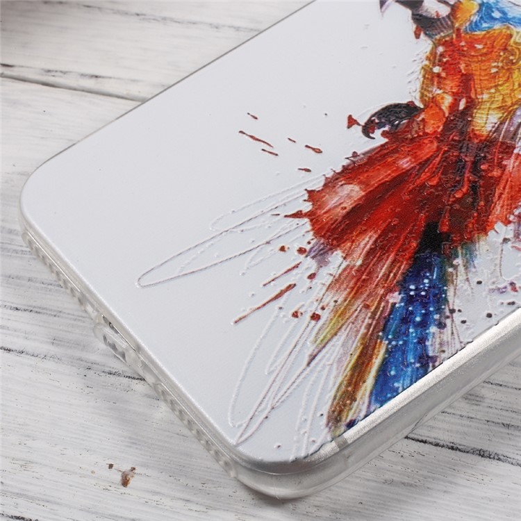 EDIVIA Embossment Flying Bird Pattern TPU Protective Phone Case for iPhone 7 Plus 5.5 inch-6