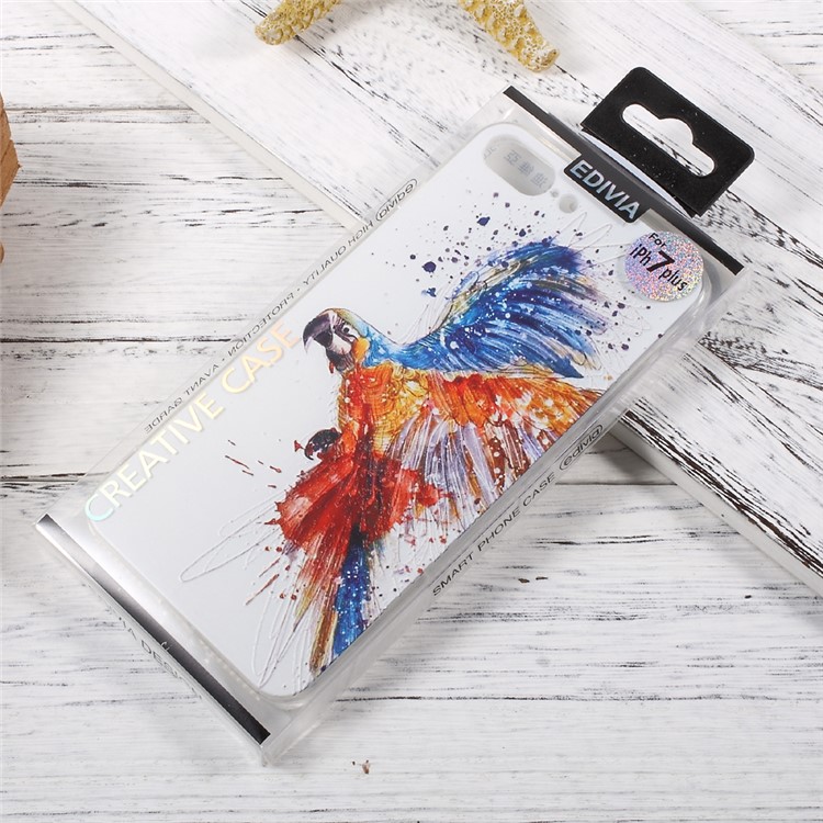 EDIVIA Embossment Flying Bird Pattern TPU Protective Phone Case for iPhone 7 Plus 5.5 inch-8