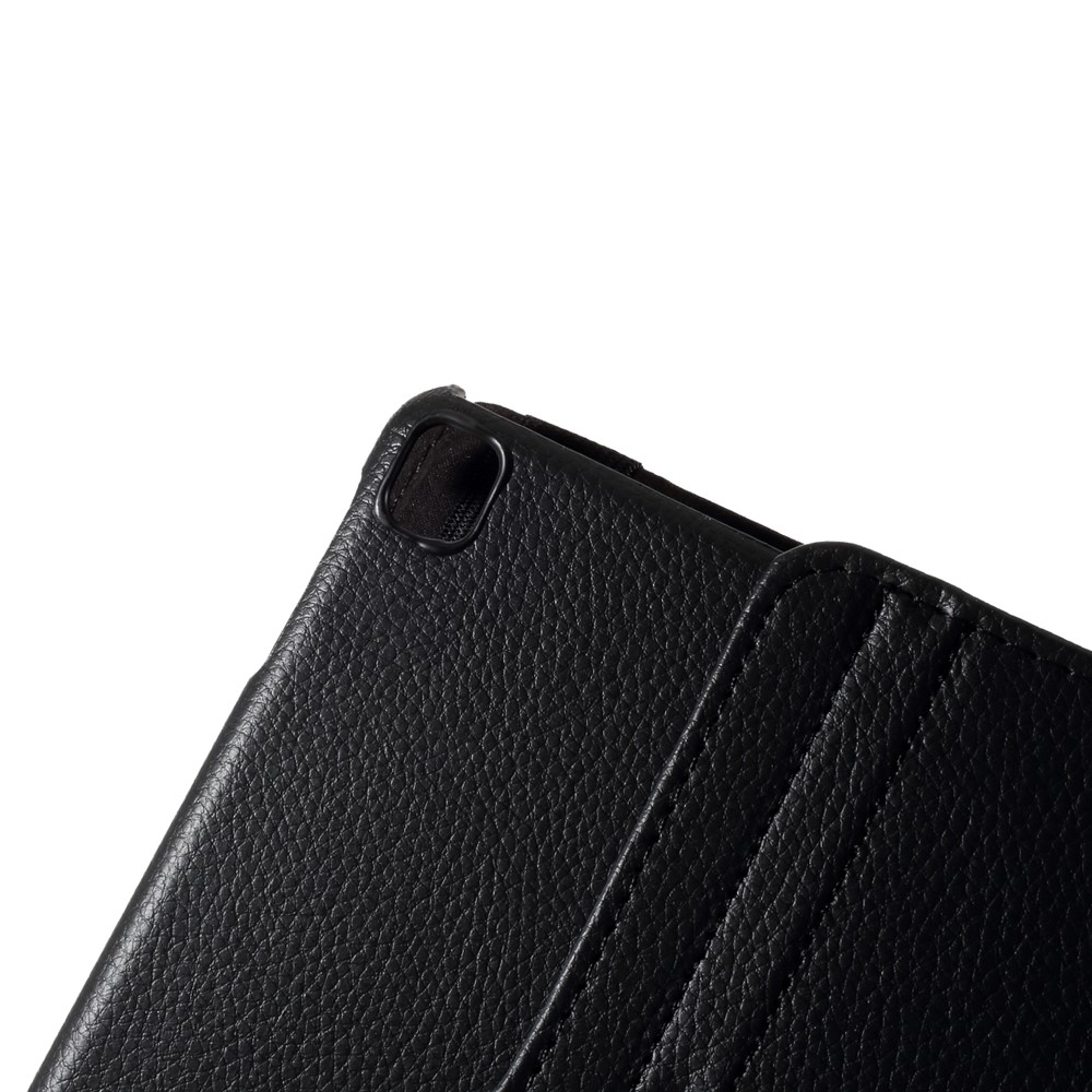 For iPad Air 10.5 (2019) / Pro 10.5 (2017) / 10.2 (2020) (2019) 360-Rotary Stand Leather Tablet Case Litchi Grain - Black-3