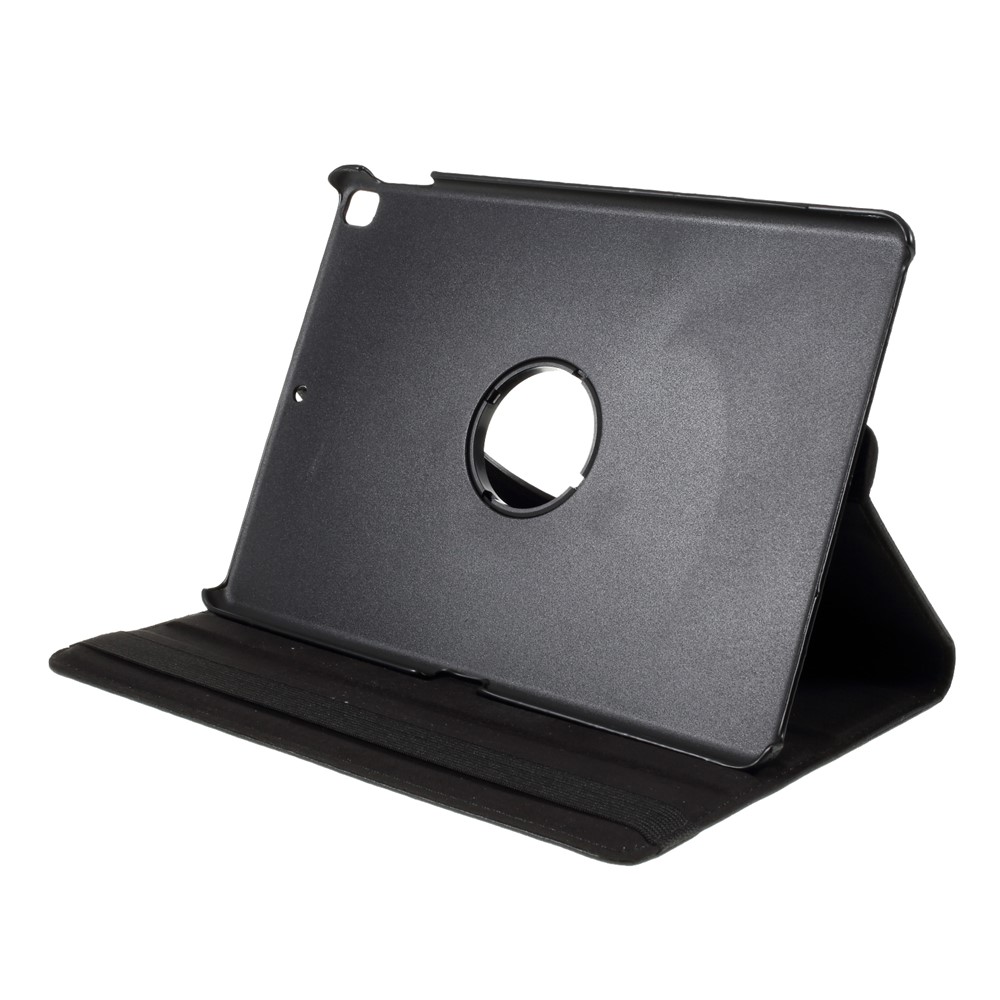 For iPad Air 10.5 (2019) / Pro 10.5 (2017) / 10.2 (2020) (2019) 360-Rotary Stand Leather Tablet Case Litchi Grain - Black-5