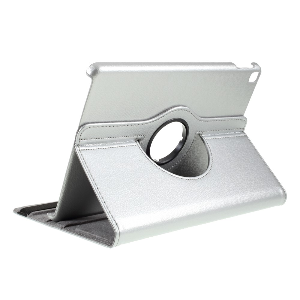 360 Rotary Stand Leather Case Tablet Cover for iPad Pro 10.5 inch - Silver-4