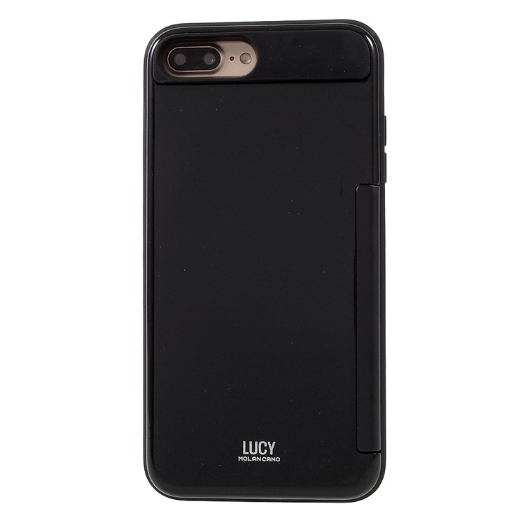MOLAN CANO Hybrid Card Bumper Mobile Phone Case (PC+TPU) for iPhone 7 Plus/5.5 Inch - Black-3