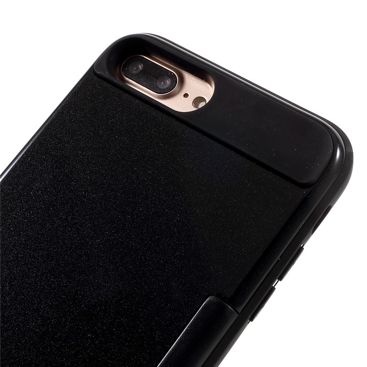 MOLAN CANO Hybrid Card Bumper Mobile Phone Case (PC+TPU) for iPhone 7 Plus/5.5 Inch - Black-4