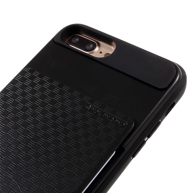 MOLAN CANO Hybrid TPU + PC Cell Phone Case with Card Holder for iPhone 7 Plus --4