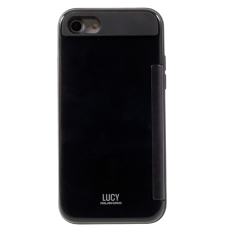 LUCY Card Bumper PC TPU Hybrid Phone Case for iPhone 7 - Black-2