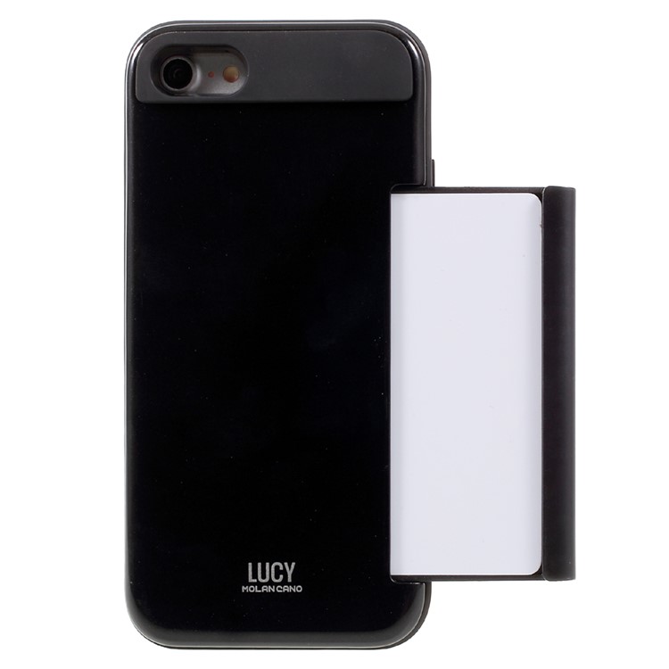 LUCY Card Bumper PC TPU Hybrid Phone Case for iPhone 7 - Black-3