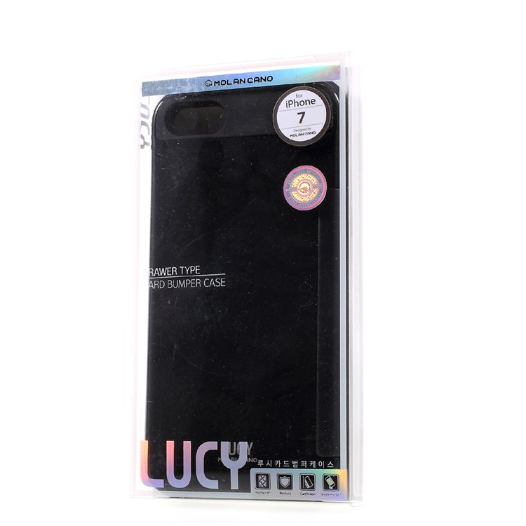 LUCY Card Bumper PC TPU Hybrid Phone Case for iPhone 7 - Black-7