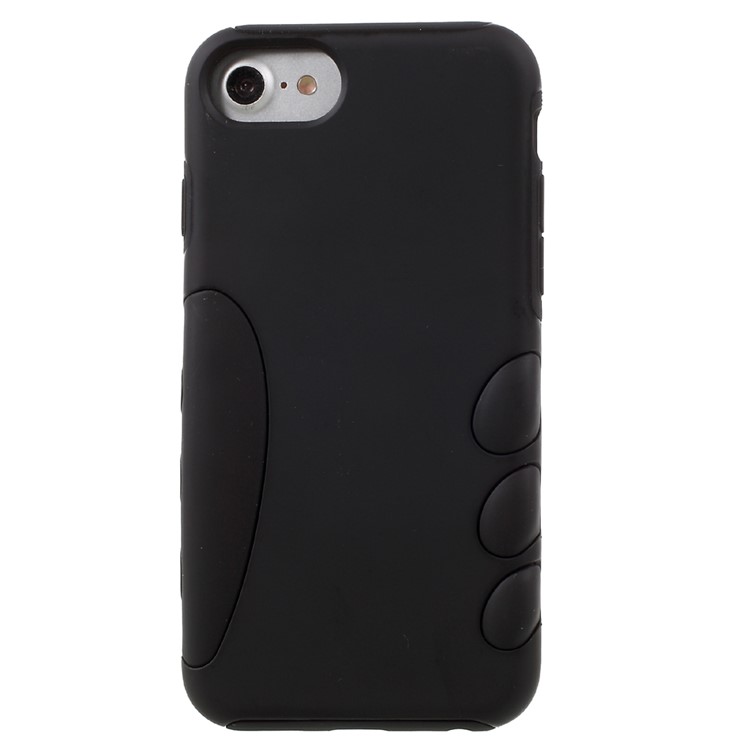 For iPhone 7 Hybrid 2-in-1 Silicone + PC Phone Case - Black-2