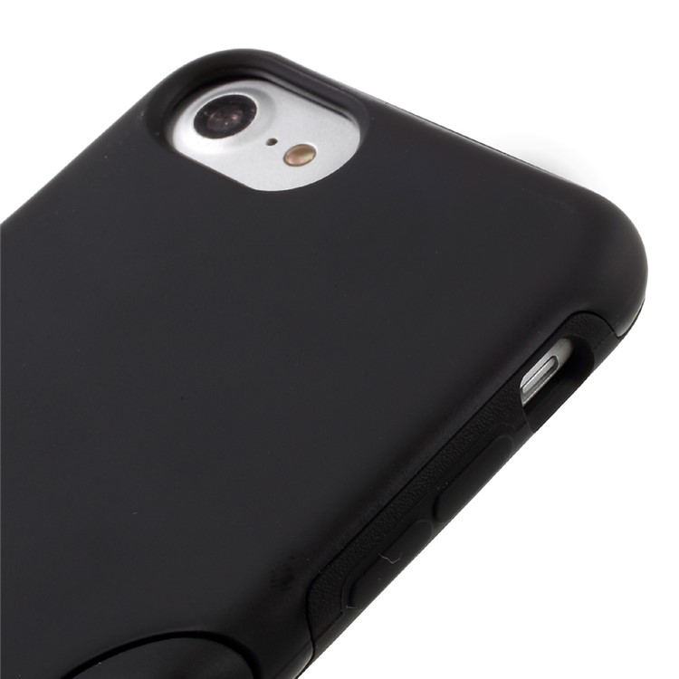 For iPhone 7 Hybrid 2-in-1 Silicone + PC Phone Case - Black-3