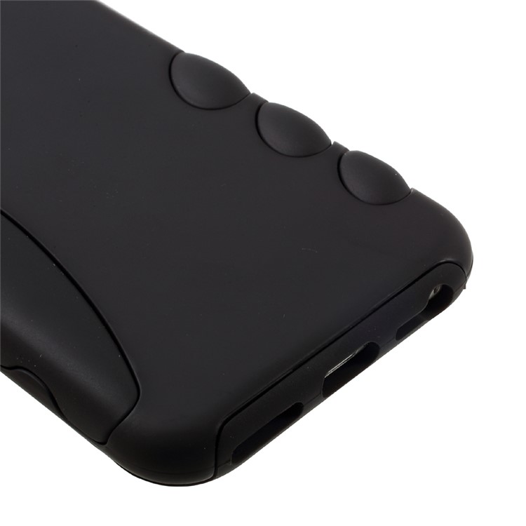 For iPhone 7 Hybrid 2-in-1 Silicone + PC Phone Case - Black-4