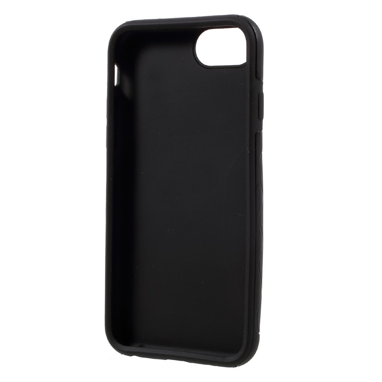 For iPhone 7 Hybrid 2-in-1 Silicone + PC Phone Case - Black-5