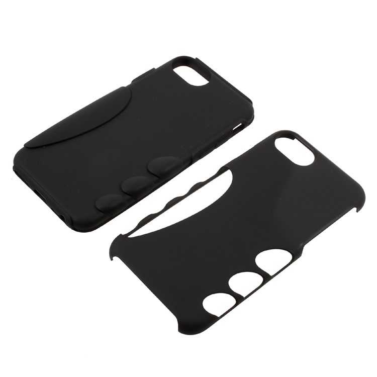 For iPhone 7 Hybrid 2-in-1 Silicone + PC Phone Case - Black-6