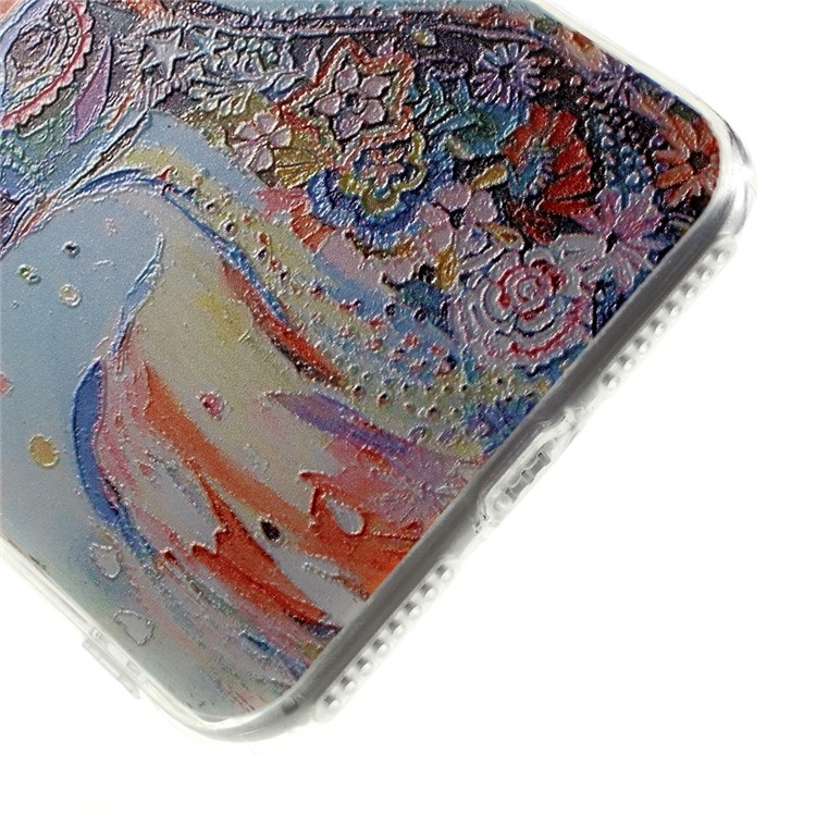 EDIVIA Embossment Colorful Elk Pattern TPU Cell Phone Case for iPhone 7 Plus 5.5 inch-5