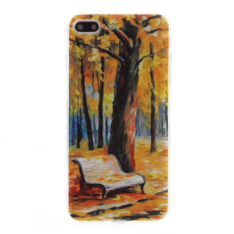 EDIVIA Embossment Oil Painting Autumn Pattern TPU Phone Case for iPhone 7 Plus 5.5 inch-1