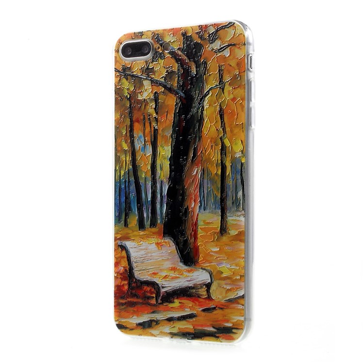 EDIVIA Embossment Oil Painting Autumn Pattern TPU Phone Case for iPhone 7 Plus 5.5 inch-2